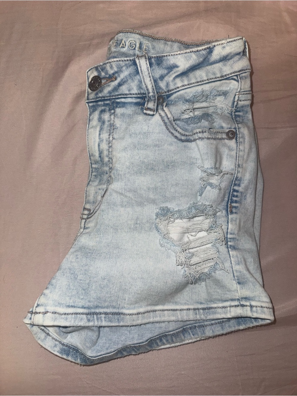 American Eagle Light Washed Jean Shorts